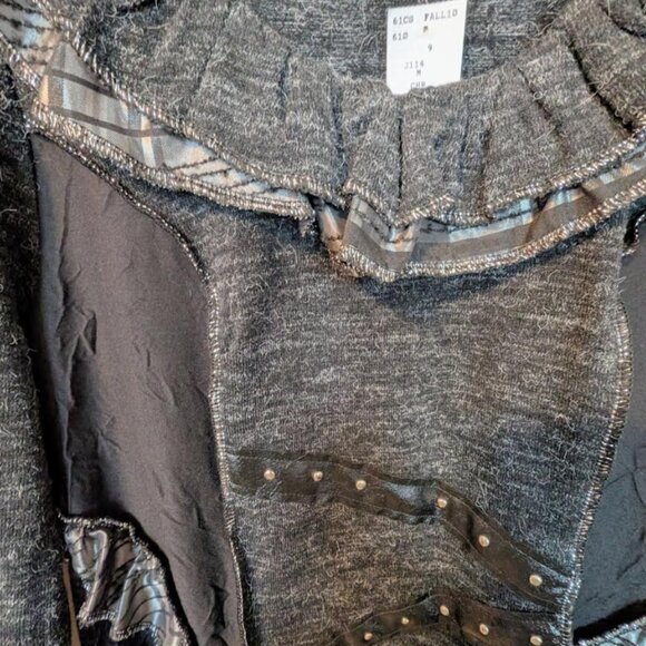 NWT Jane & John Sweater with Taffeta and Vegan Leather Accents Size M - Picture 7 of 11